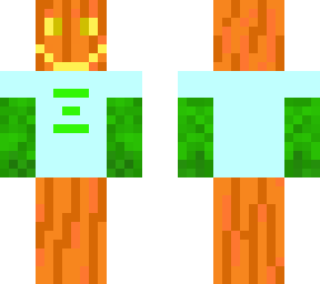 pumpkin guy wearing a vote for ooze shirt