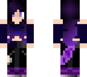 purple themed werewolf girl
