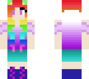 rainbow gamer girl purple hoodie