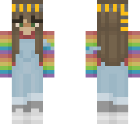 rainbow hufflepuff girl