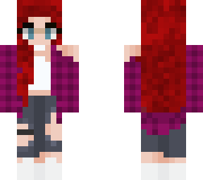 red head fall girl