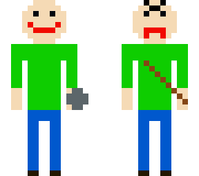 skin de baldi con dos caras