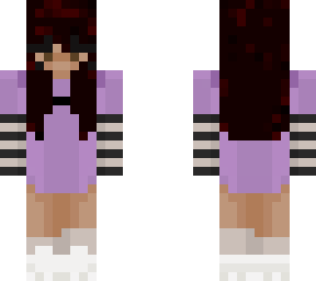 streetwear purple girl with black hair