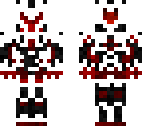 white, black and red robot---pri21