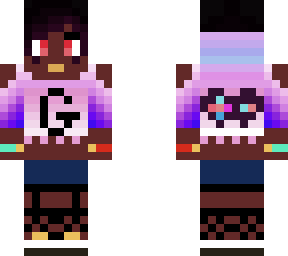 african american gamer girl skin (fixxed bangs)