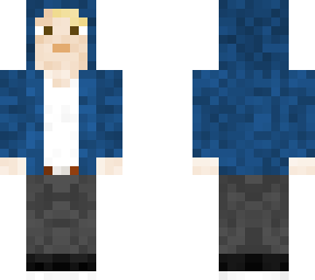 blue hoodie