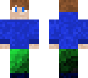 blue hoodie with green fade pants