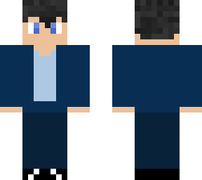 blue suit