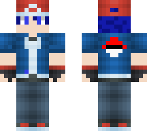 bluehaired pokemon trainer