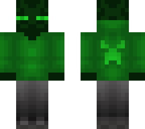 creeper enderman hoodie (cool effect)