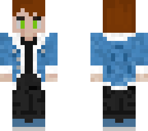 denim jacket (brown hair)