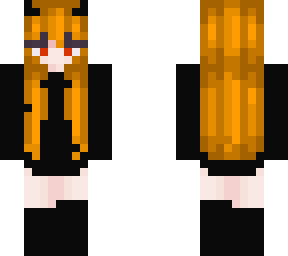 ginger devil girl with red eyes :)