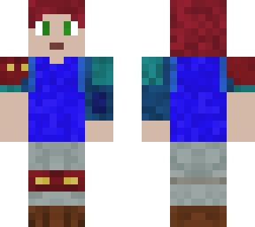 red hair armored
