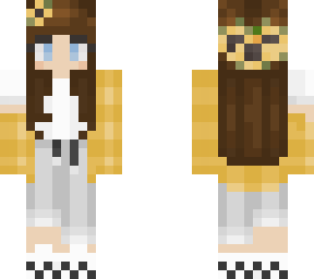sunflower girl with white jeans