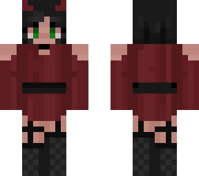 demon girl with black hair edited