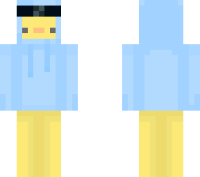 duck with hoodie and naruto headband