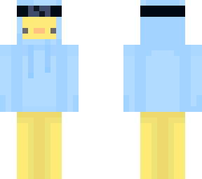 duck with hoodie and naruto headband