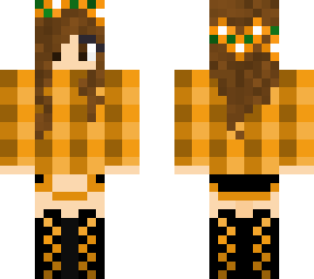 gingham orange brown hair