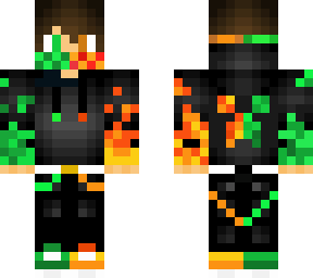 green side with orange sorry i messed up o the last one