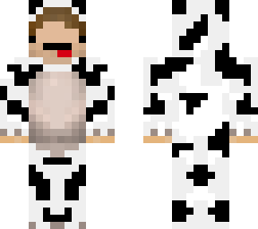 guy with cow clothes
