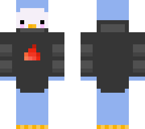 penguin in the gray