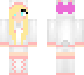 pink with bow
