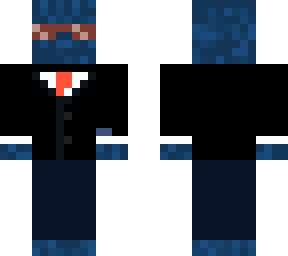 random suit blue blob