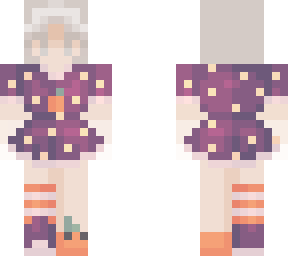 sarah gets her halloween costume! *bedrock and pe halloween skin*