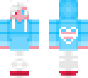 trans flag as a human (v. 2)