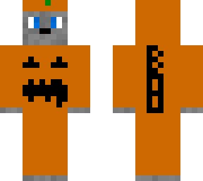 wolf in pumpkin onesie