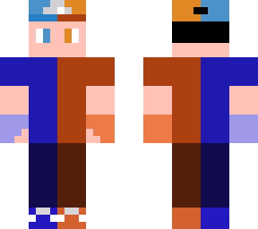 azul y rojo