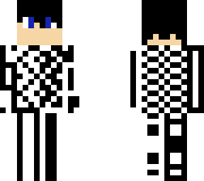 black and white