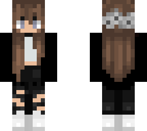 brown hair with bangs, blue eyed