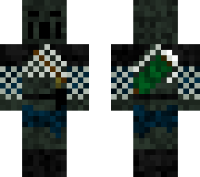 dark blue medieval hunter