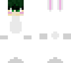 deku in a bunny onesie