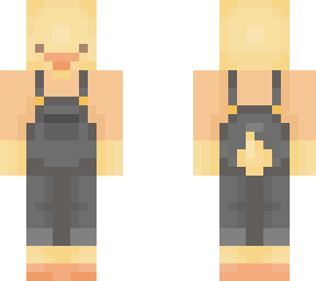 duck with overalls spoopy version