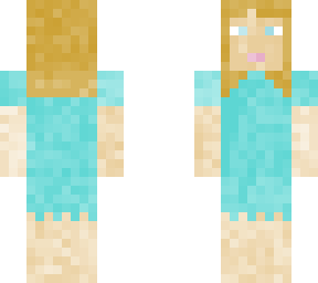Girl in Blue Dress | Minecraft Skin