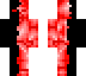 half corrupted red steve