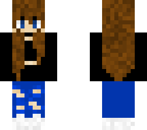 my 1st minecraft girl skin