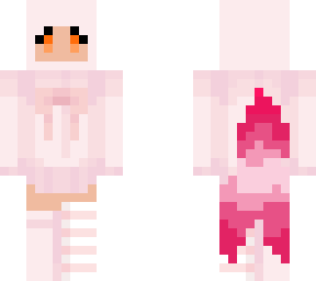 pink onsie girl (but three tails)