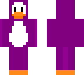 purple club penguin penguin