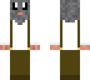 rat with suspenders (with rolled down sleeves)