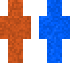 red and blue