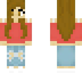 red fall girl