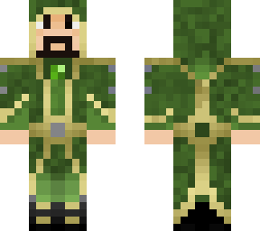 robed cleric green