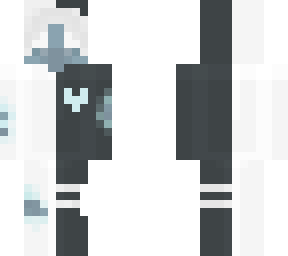 white and black