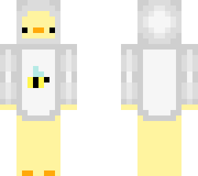 white bee duck hoodie