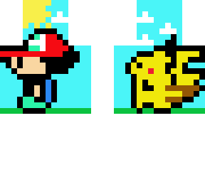 ash and his lil pika chu (pikachu jokes in desc)