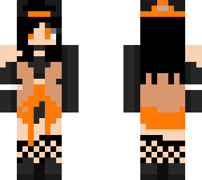 black and orange