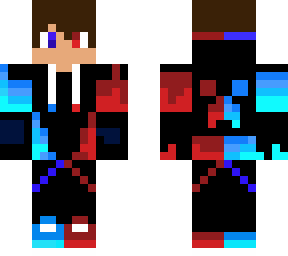 blue and red boy